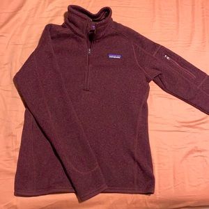 Burgundy Sm. Patagonia Quarter Zip Sweater